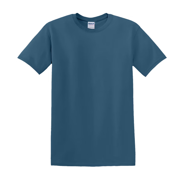 Indigo blauw shirt met geborduurde dier