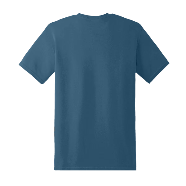 Indigo blauw shirt met geborduurde dier