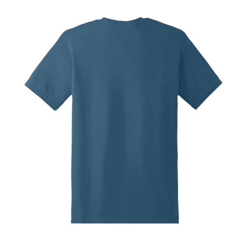 Indigo blauw shirt met geborduurde dier