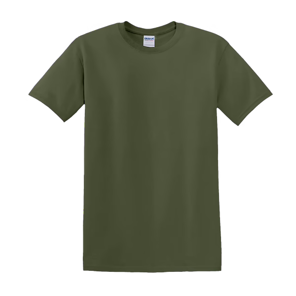 Militair groen shirt met geborduurde dier