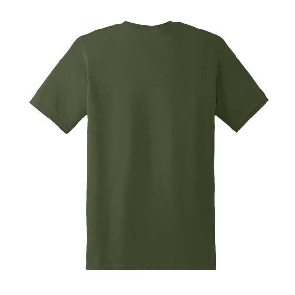 Militair groen shirt met geborduurde dier
